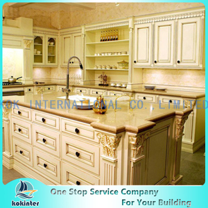 America Style Solid Wood Kitchen Cabinet